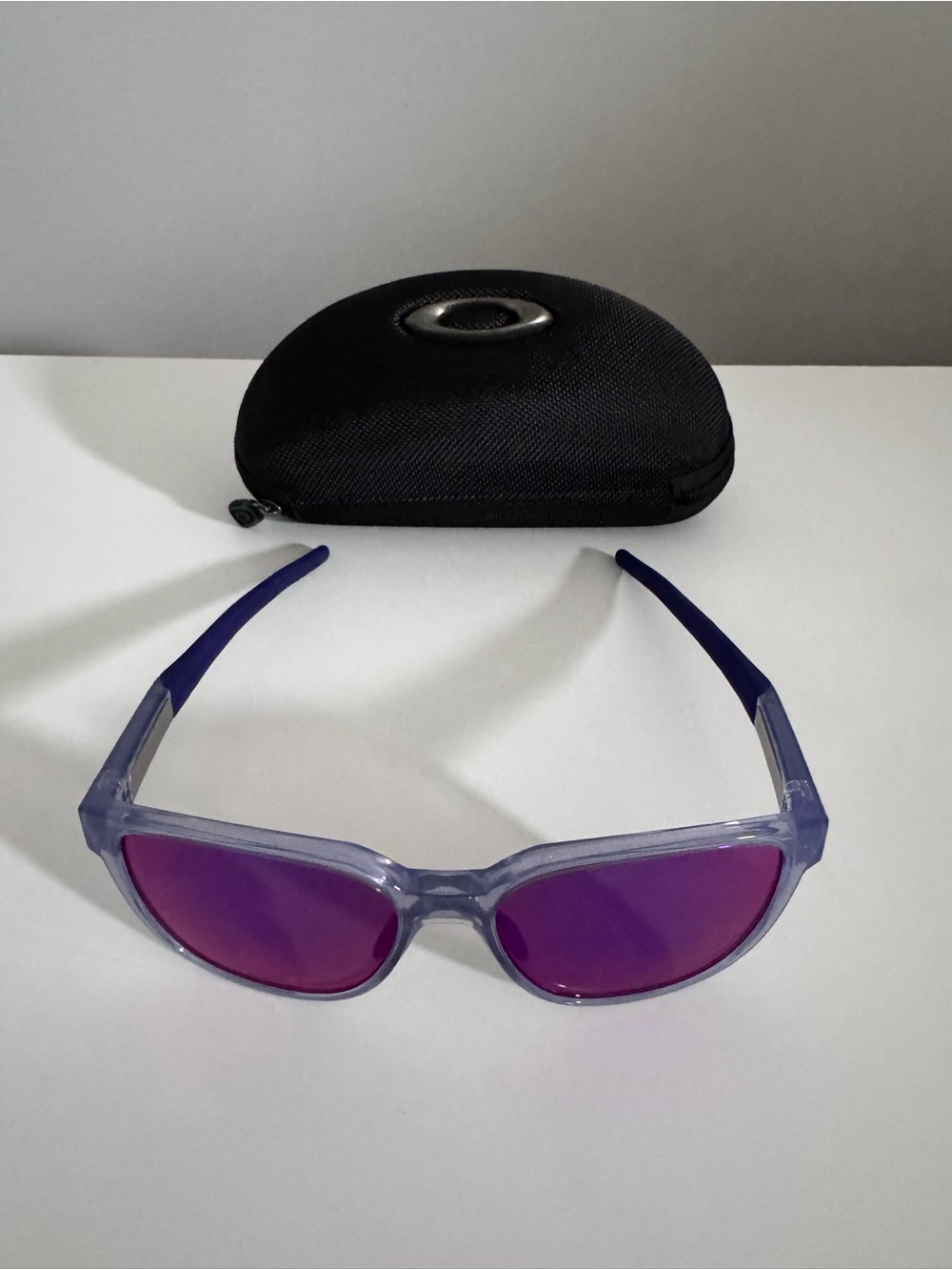Oakley Men's Actuator Purple Lens Semi-Transparent Frame Sunglasses